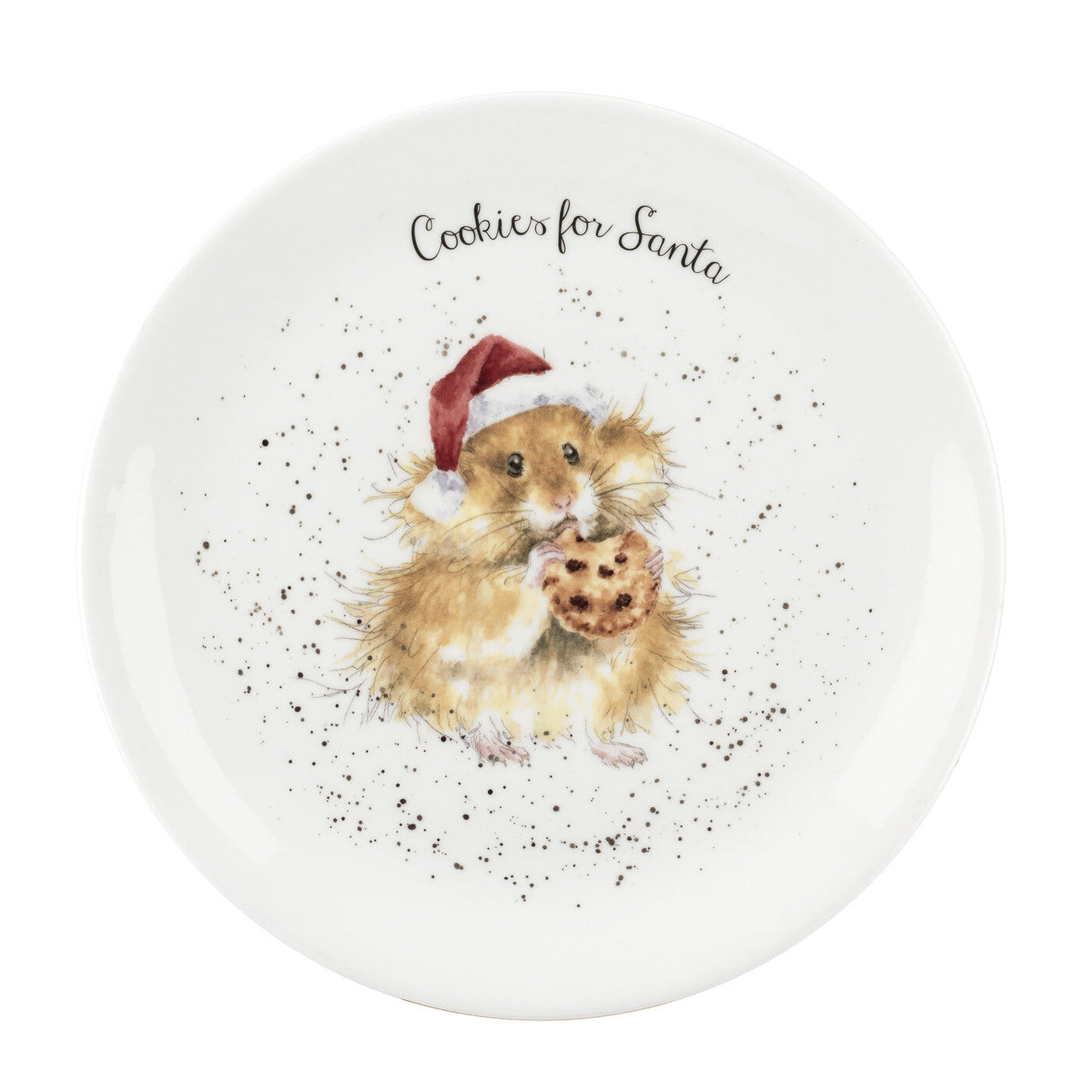 'Cookies for Santa' Bone China Plate from Wrendale Designs and Portmeirion