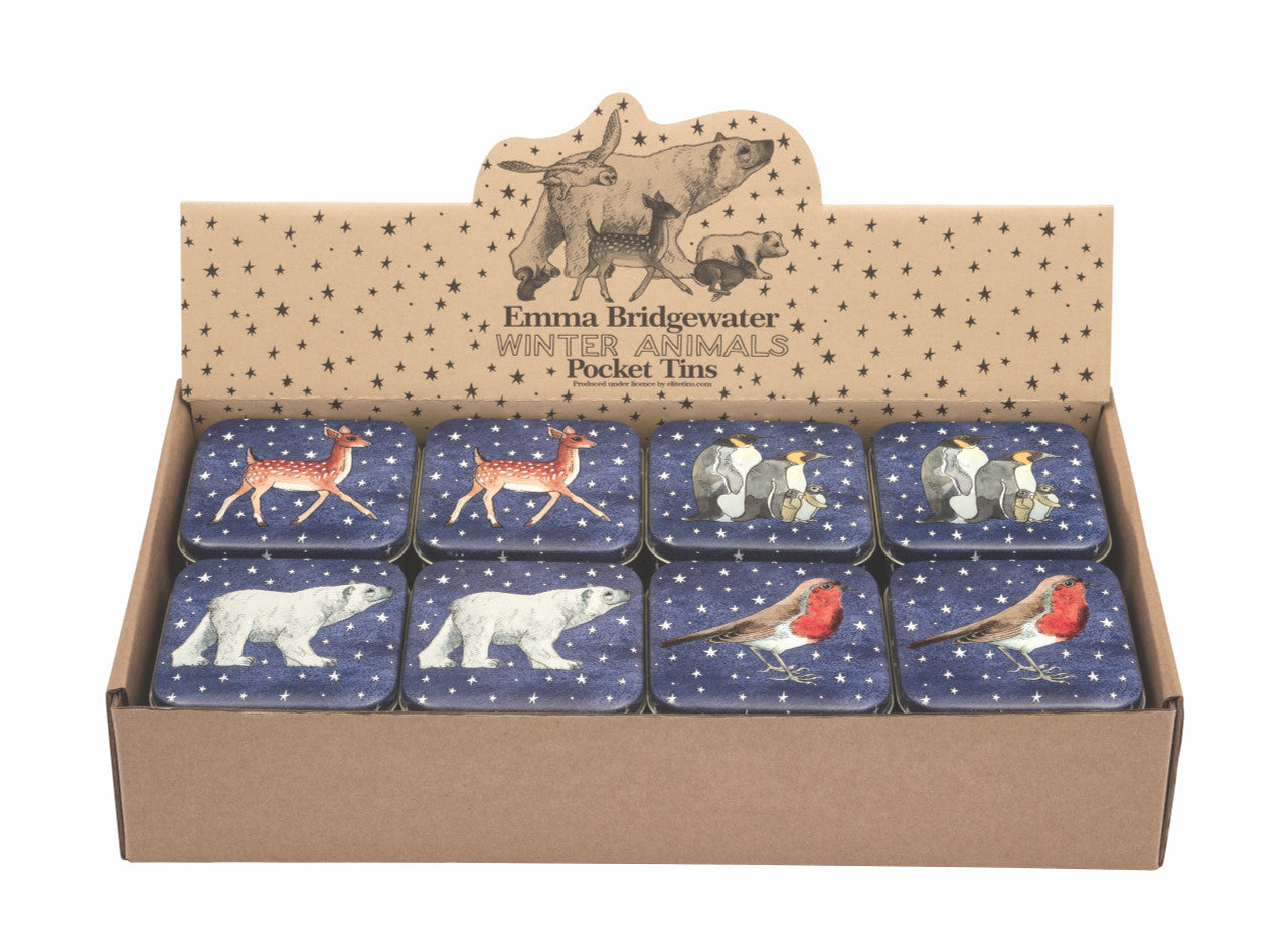 Emma Bridgewater Winter Animals Small Pocket Tins 
