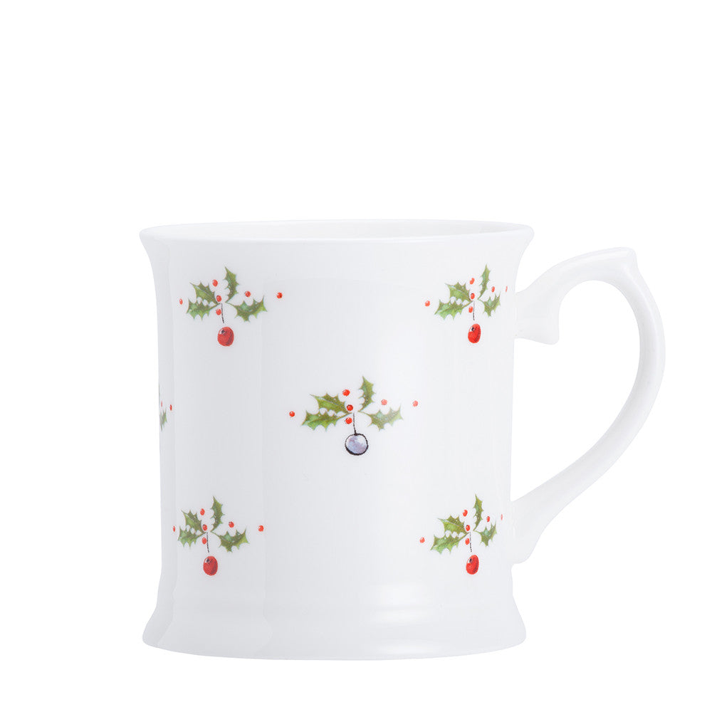 Holly and Berry Bone China Mug