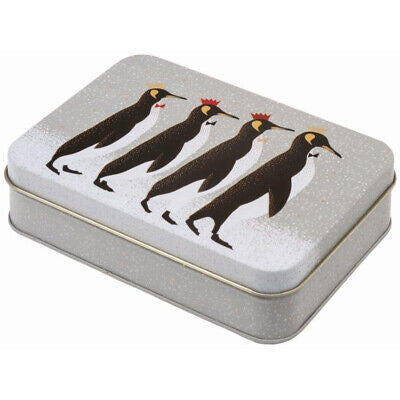 Penguin Small Rectangular Tin by Sara Miller