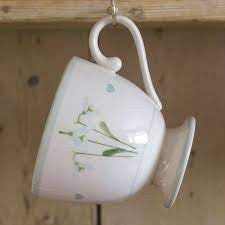 Susie Watson pottery Snowdrop Large Mug. 
