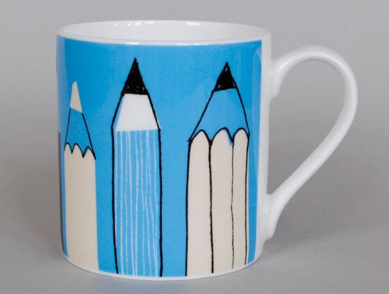 Gallery Pencils Mug by Repeat Repeat.
