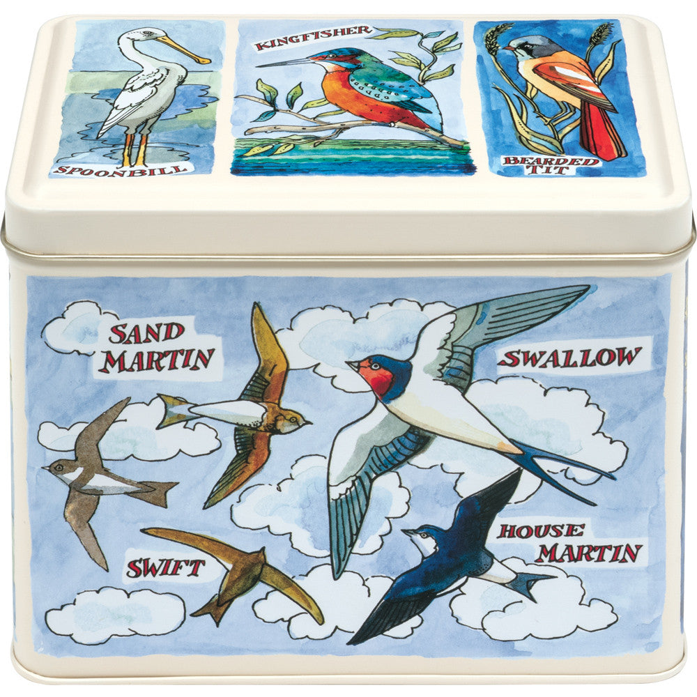 Emma Bridgewater Bird Families Rectangular Caddy Tin