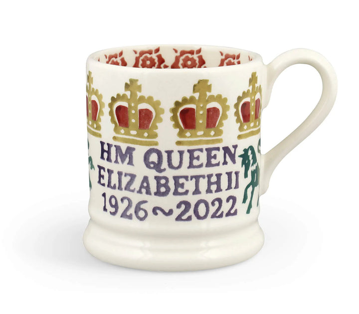 Emma Bridgewater Queen Elizabeth II Commemorative 1/2 Pint Mug
