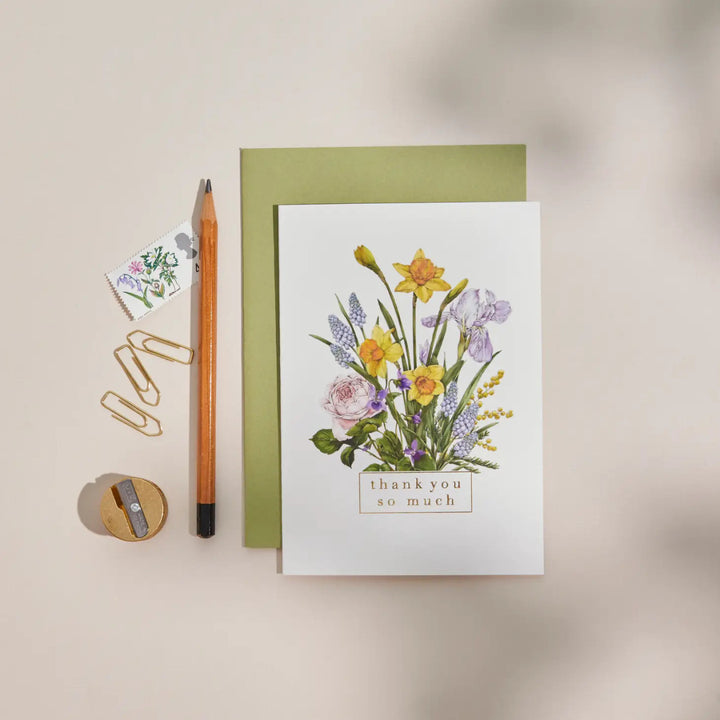 Bountiful Blooms "Thank you so much" Greeting Card