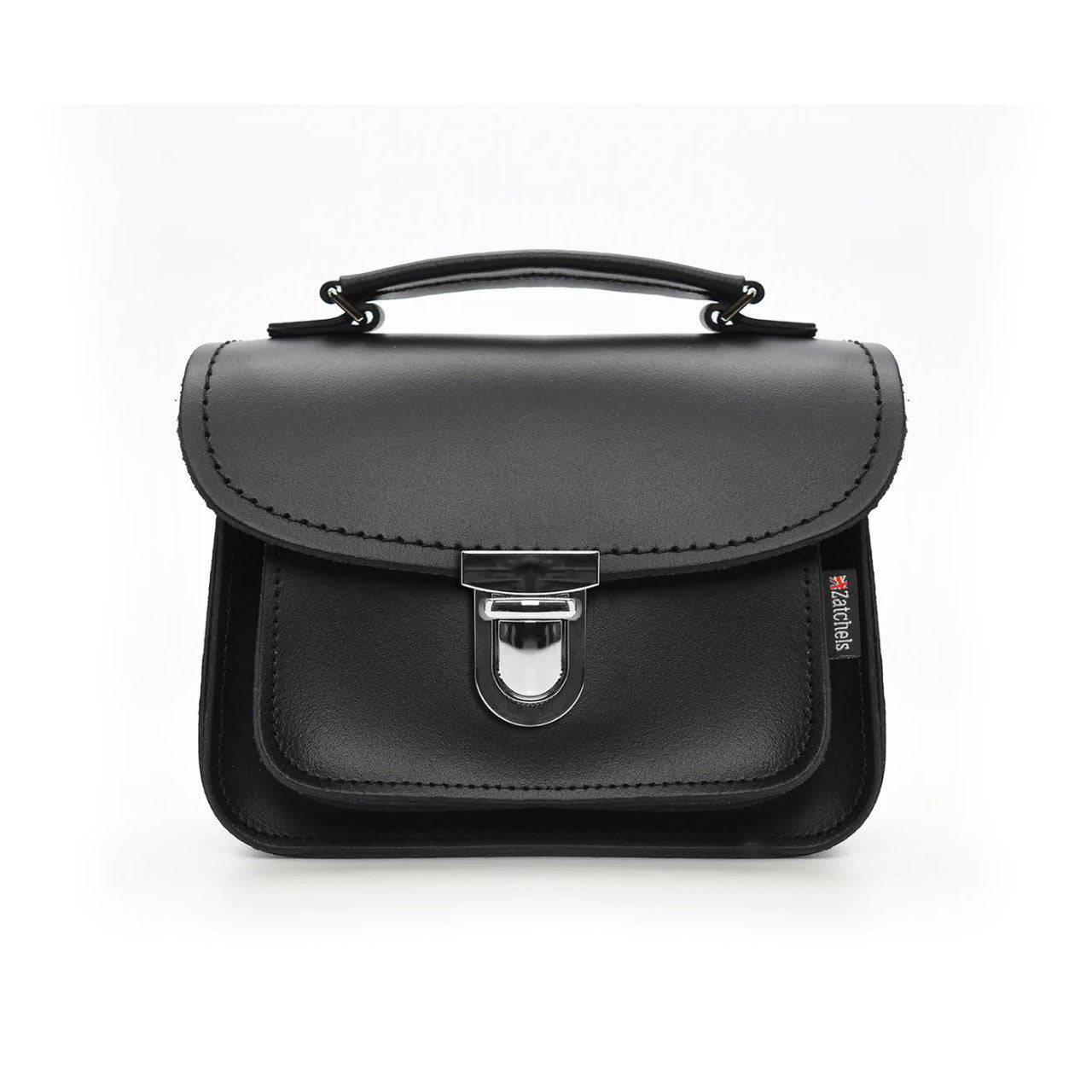 Handmade Leather Luna Black Small Handbag by Zatchels.