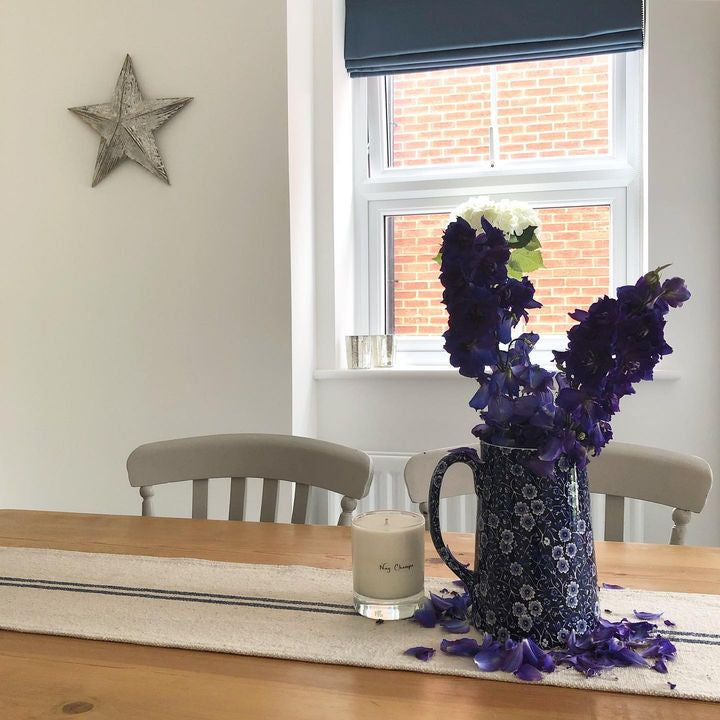 Burleigh Blue Calico Large Tankard Jug