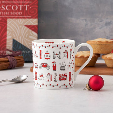 Bone china London Christmas mug from Victoria Eggs. Image
