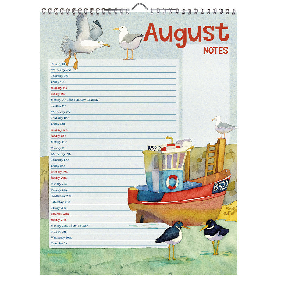 Coastal 2023 Calendar by Emma Ball.