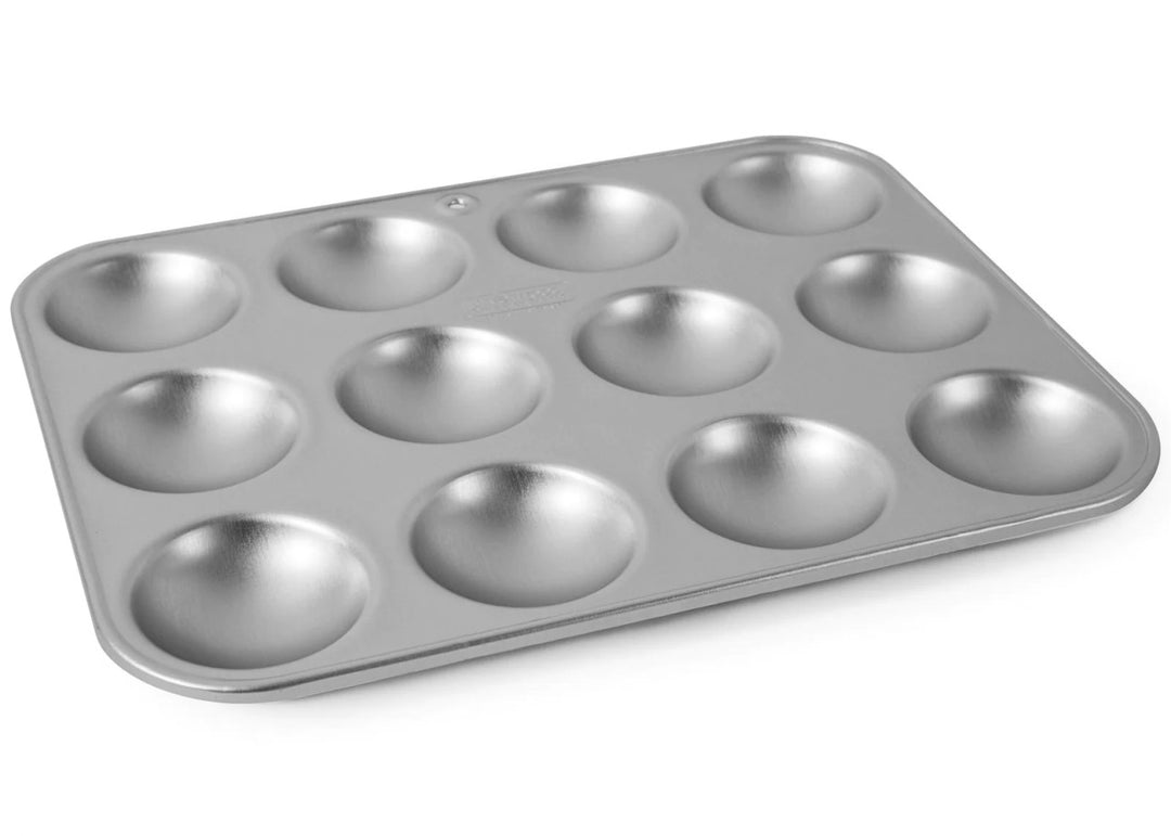 12 x 9 Inch Twelve Hole Bun Tray from Silverwood Bakeware. Handmade in the UK.