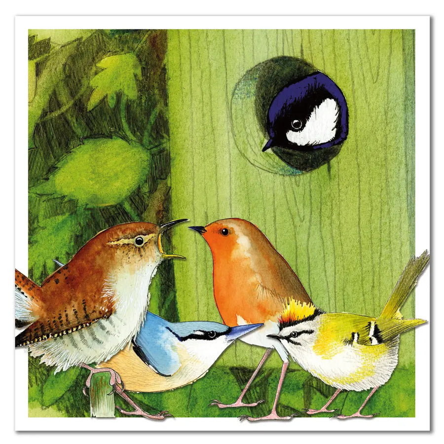 Birdbox Greetings Card designed by Erik Heyman for Emma Ball.