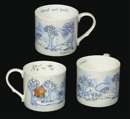 Hansel & Gretel Blue mug by artist Anita Jeram
