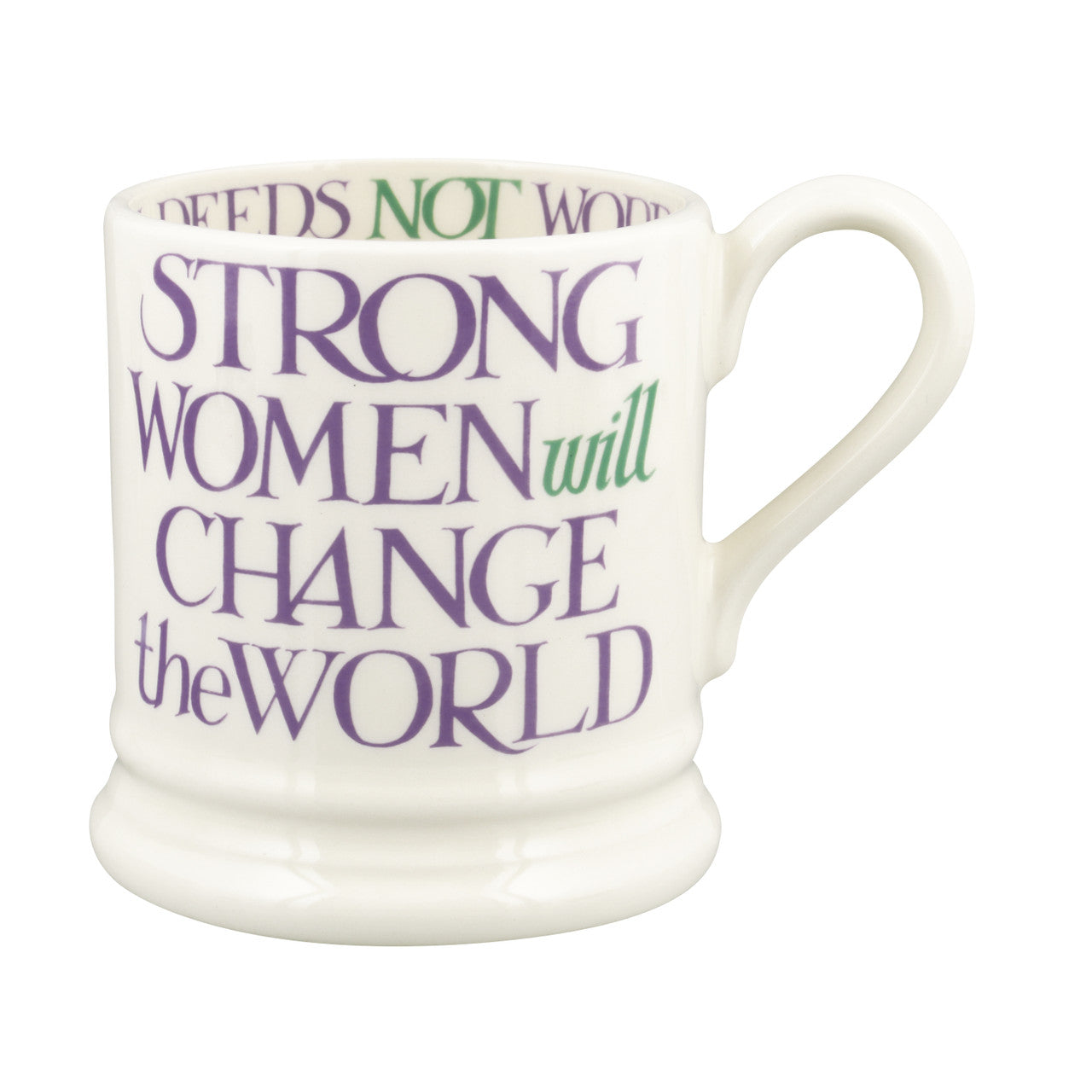 Emma Bridgewater Purple Toast Change Our World Half Pint Mug