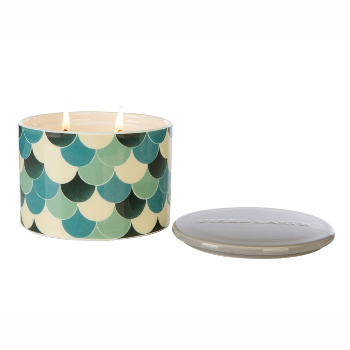 Fired Earth Multi Wick Green Tea & Bergamot Tea Candle by Wax Lyrical. Made in the UK.