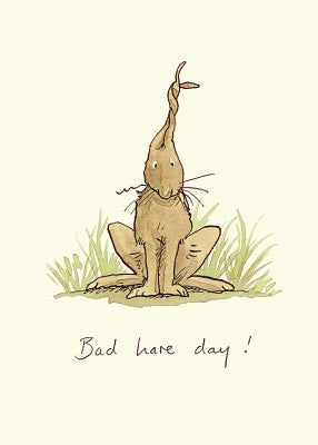Bad Hare Day Greetings Card by Anita Jeram.