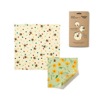 Emma Bridgewater Bees & Buttercup Beeswax Wraps - Pack of 2