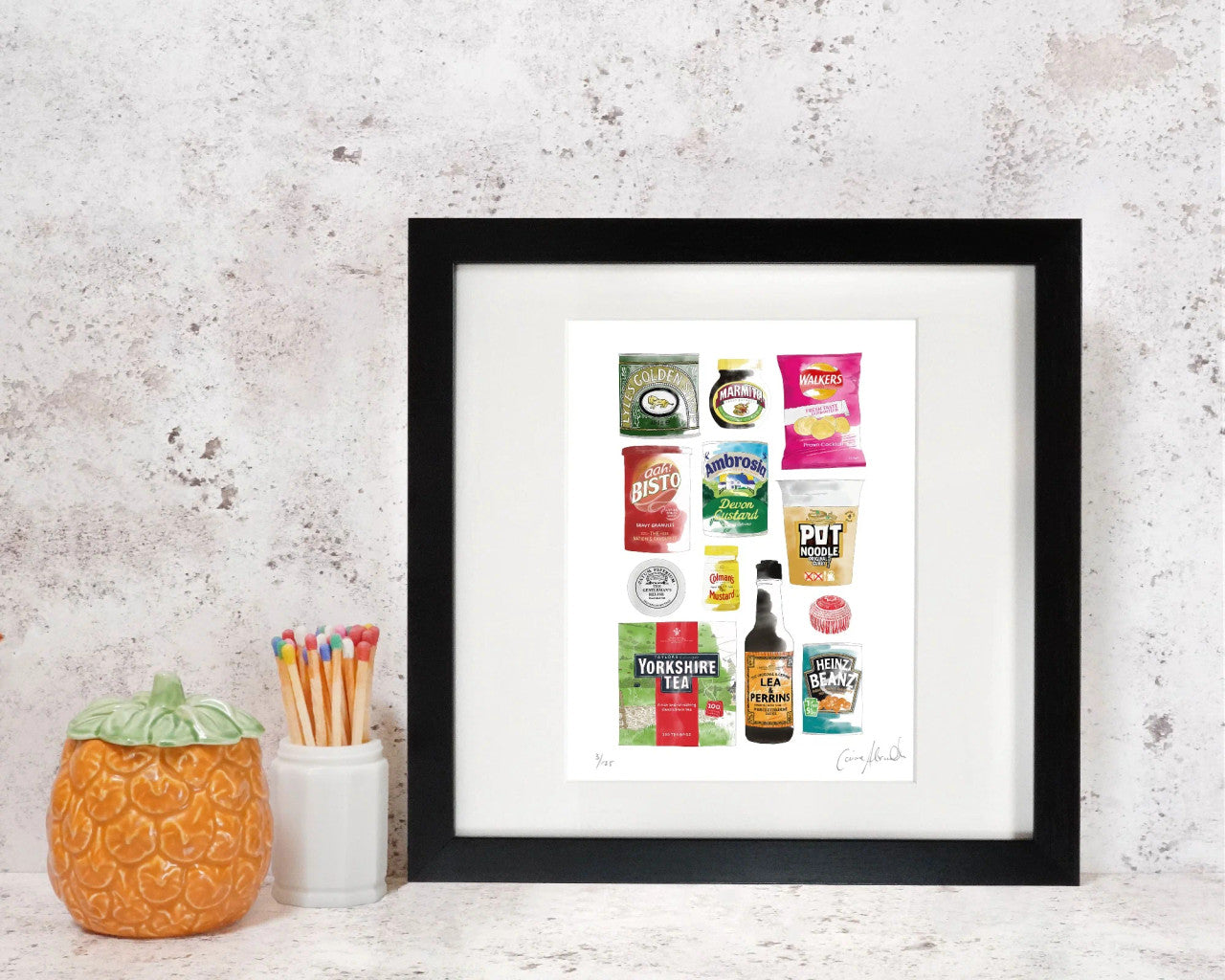 Store Cupboard Framed Print by Corinne Alexander. Made in England.