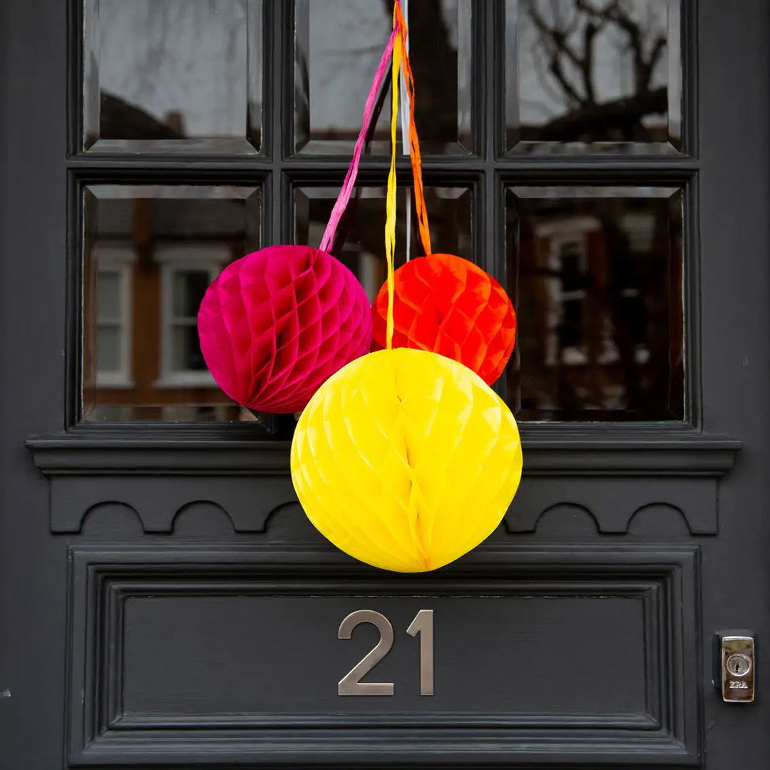 Rainbow Honeycomb Decorations