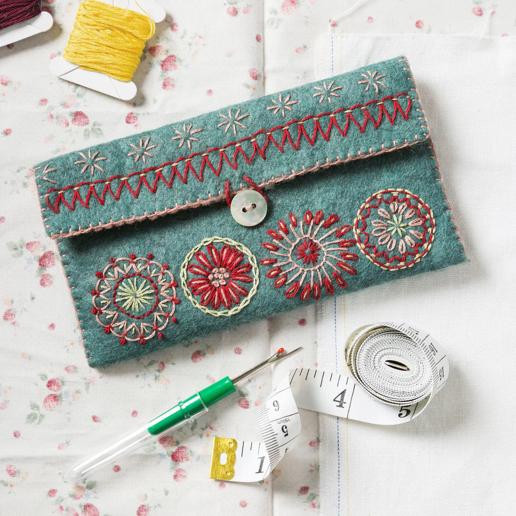 Sewing Pouch felt Craft Kit by Corinne Lapierre