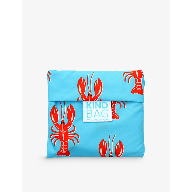 Lobster Medium Reusable Bag made form 100% recycled plastic bottles from Kind Bag London.