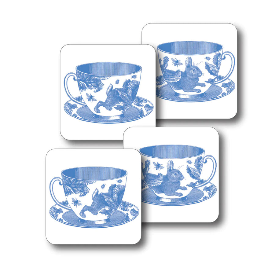 Teacup Set of 4 Coasters by Thornback and Peel.