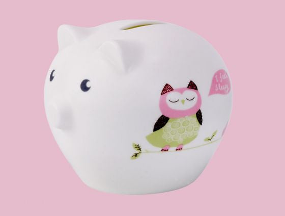Bone china piggy bank by Repeat Repeat.