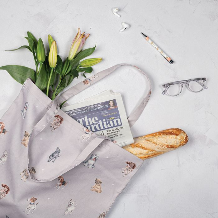 'A Dog's Life' Foldable Shopping Bag by Wrendale Designs