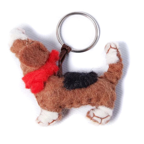 Belinda the Bassett Hound Key Ring