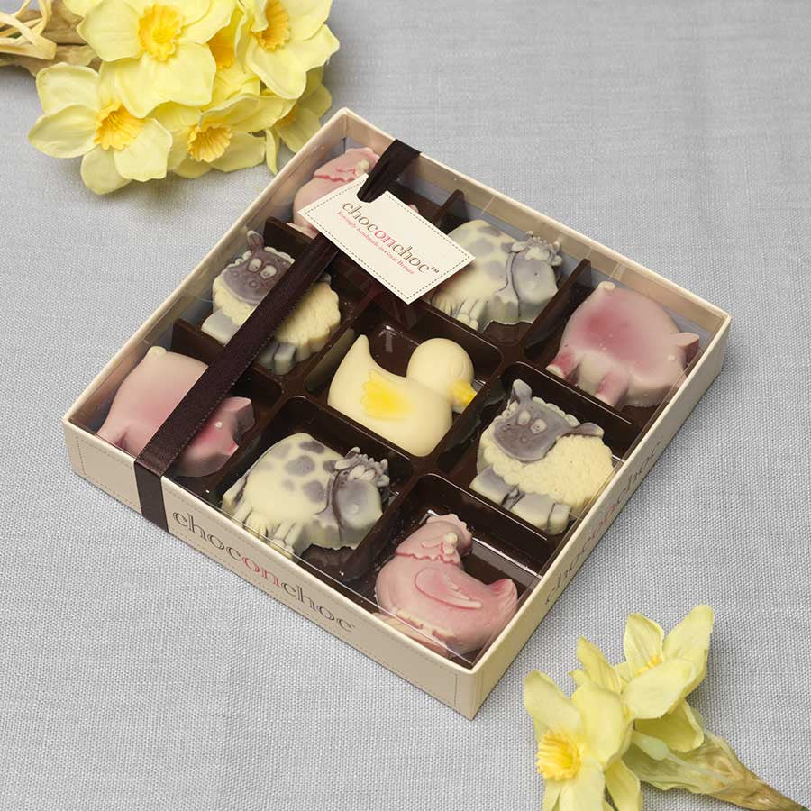Chocolate Animals Farmyard Selection Box by Choc on Choc.