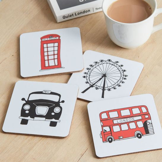  London Skyline Set of 4 Coasters from Victoria Eggs.