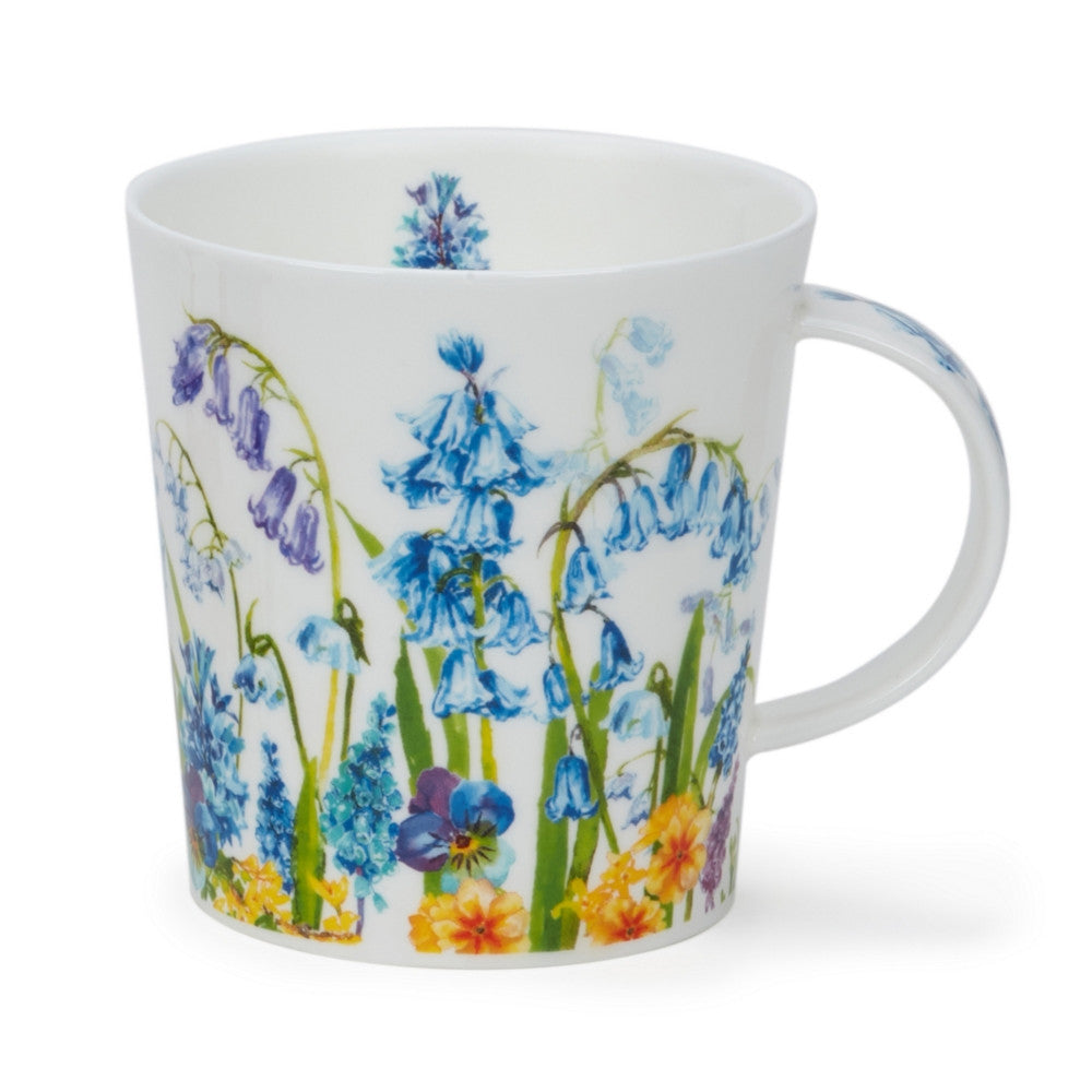 Dunoon Lomond Floral Dance Bluebell mug.