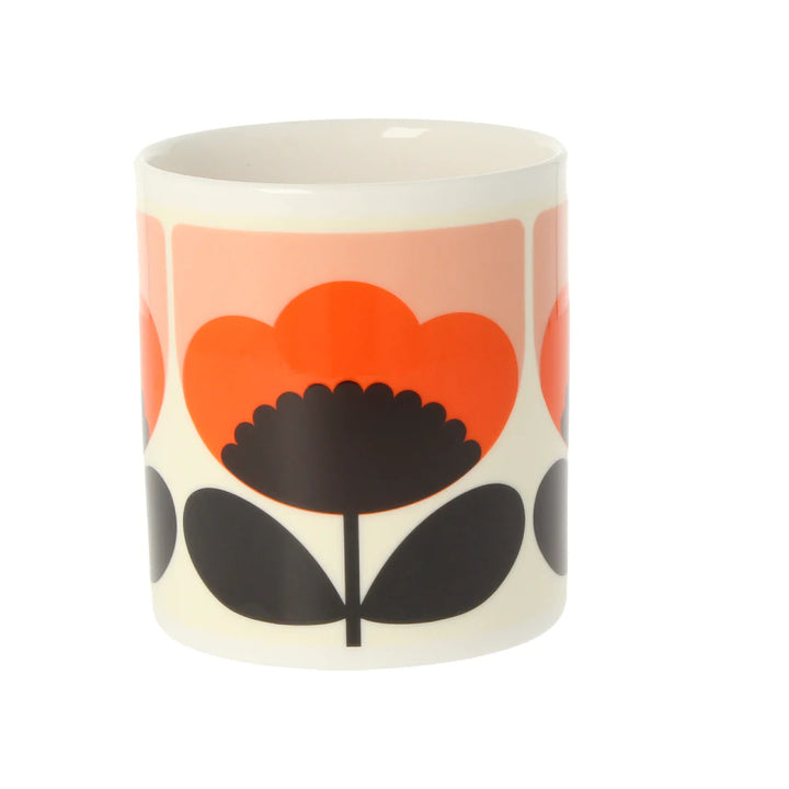 Spring Bloom Orange Bone China Mug by Orla Kiely