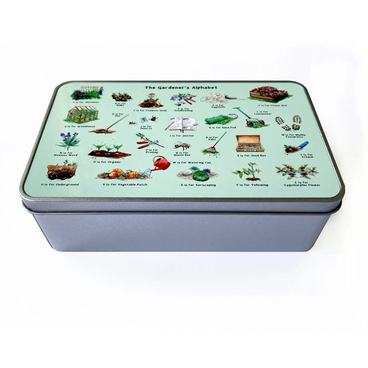 The Gardener's Alphabet Storage Tin