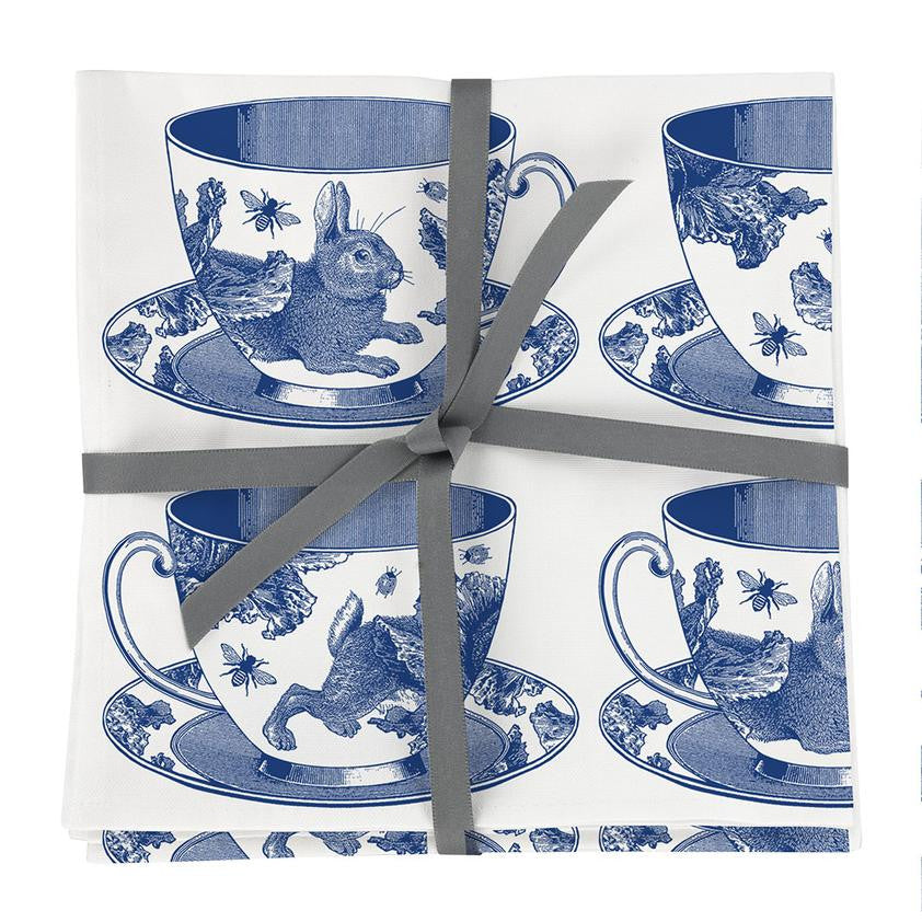 Thornback & Peel Tea Cup 100% Cotton Napkins - Set of 4