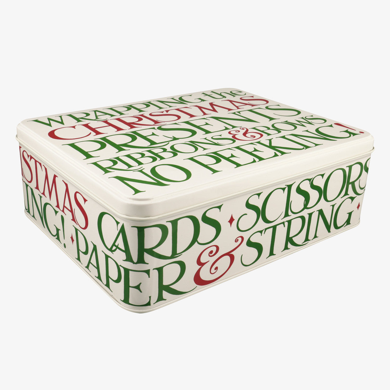 Emma Bridgewater Christmas Toast Wrapping Extra Large Rectangular Tin.