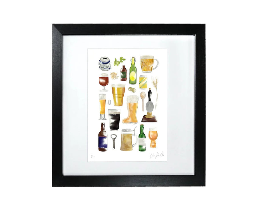 Beer Print by Corinne Alexander