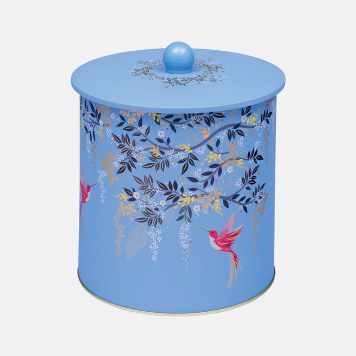 Cornflower Hummingbird Biscuit Barrel from British Lifestyle Brand Sara Miller.