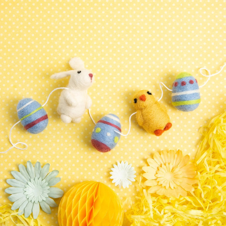 Easter Garland Felting Kit by Hawthorn Handmade.