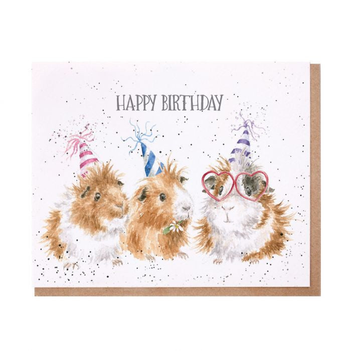 'Celebrate in Style' Guinea Pig Birthday Card