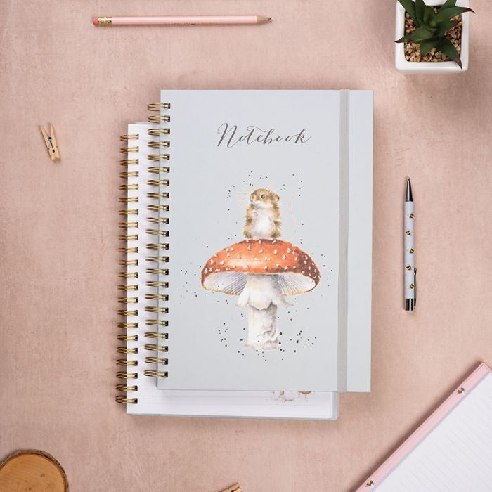 'He's a Fun-Gi' Mouse Large Spiral Bound Journal' by Wrendale Designs.