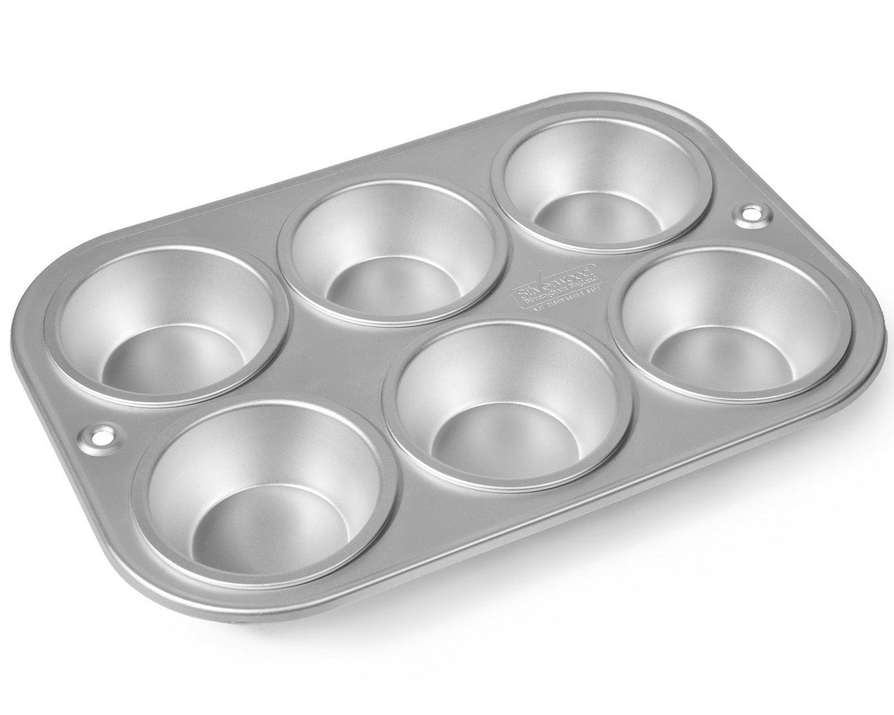 6 Cup Muffin/Cupcake Tray from Silverwood Bakeware. Handmade in the UK.