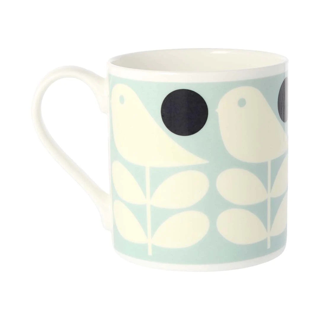 Early Bird Light Blue Bone China Mug by Orla Kiely