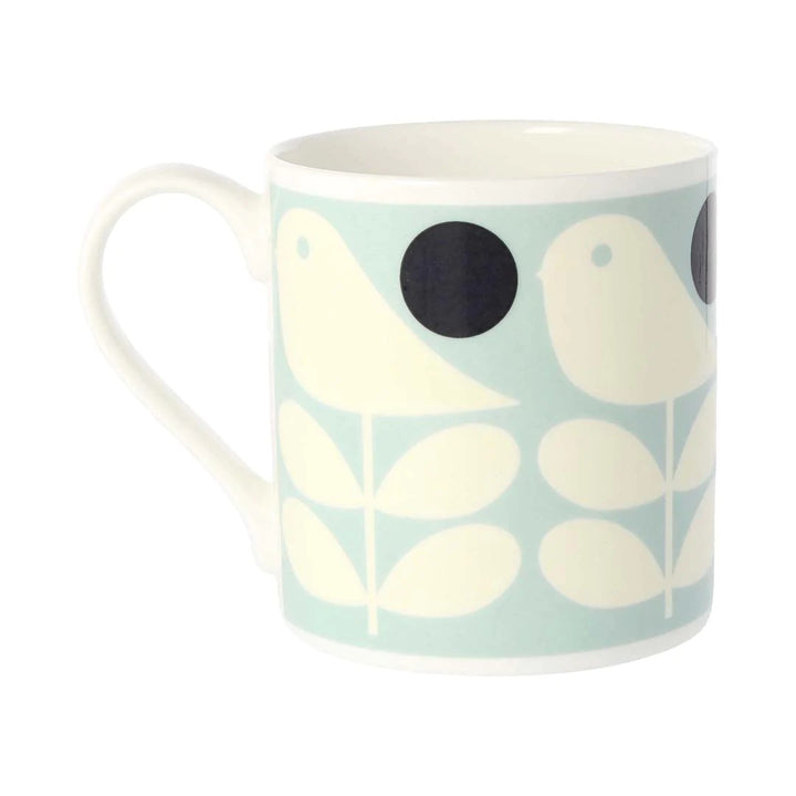 Early Bird Light Blue Bone China Mug by Orla Kiely
