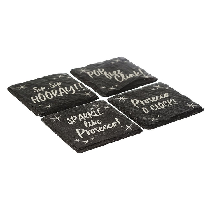 Prosecco Cow Slate Coasters by Selbrae House.