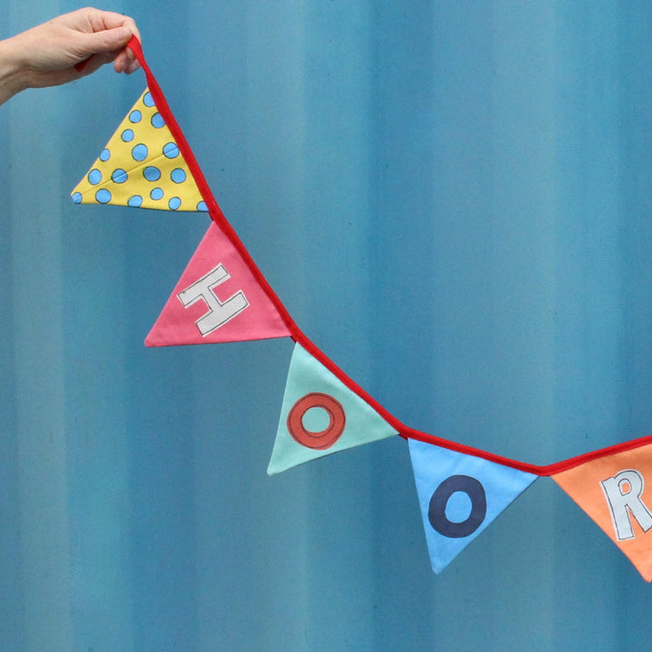 Hooray Bunting Sewing Project by Poppy Treffry.