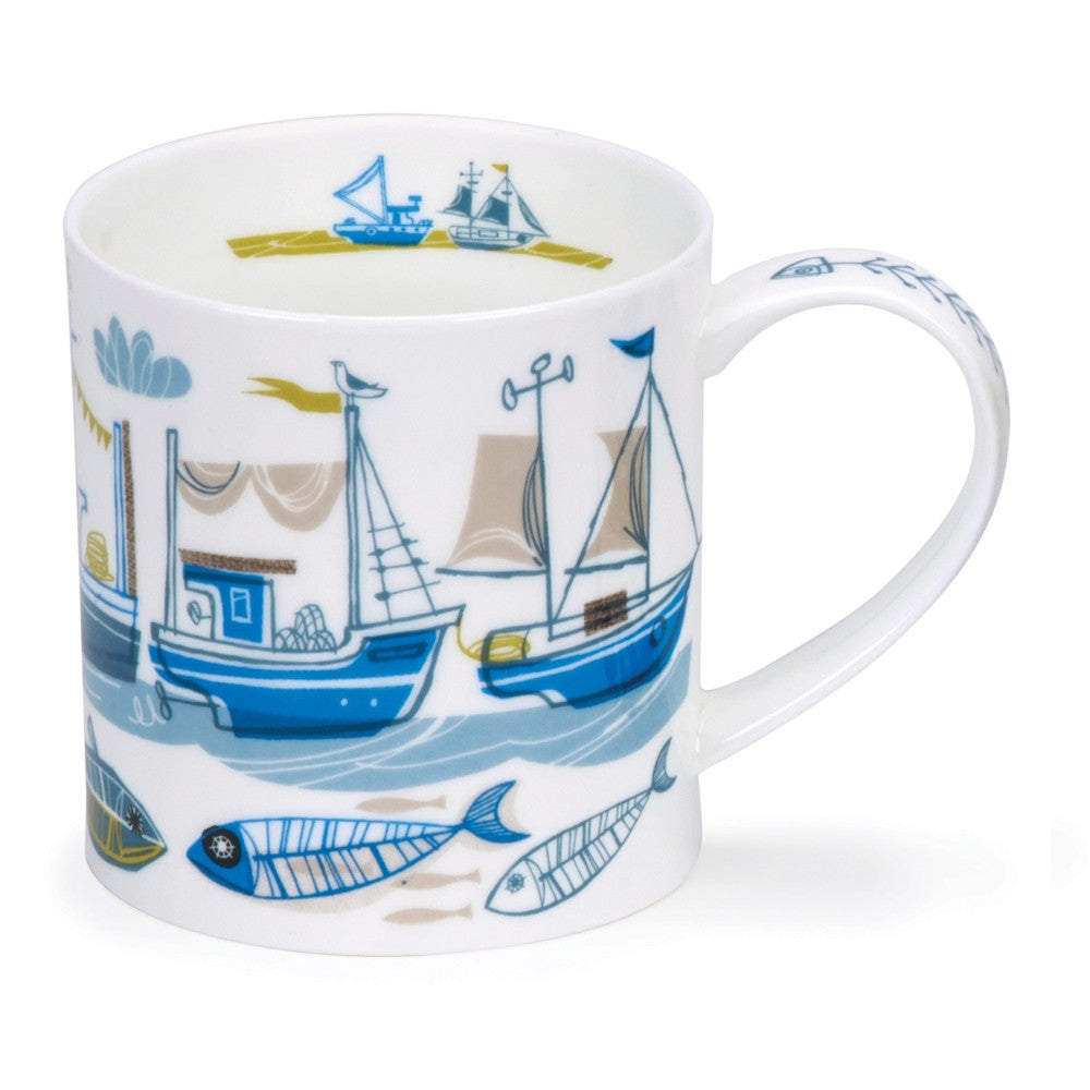 Fine bone china Dunoon Orkney Beachcomber mug - Boat