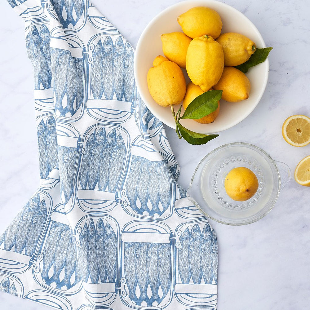Thornback & Peel Sardine 100% Cotton Tea Towel