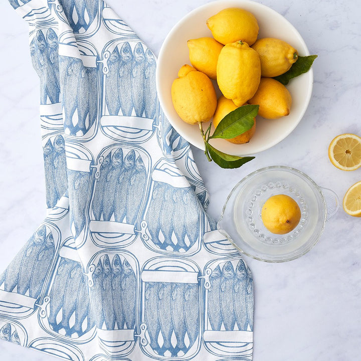 Thornback & Peel Sardine 100% Cotton Tea Towel