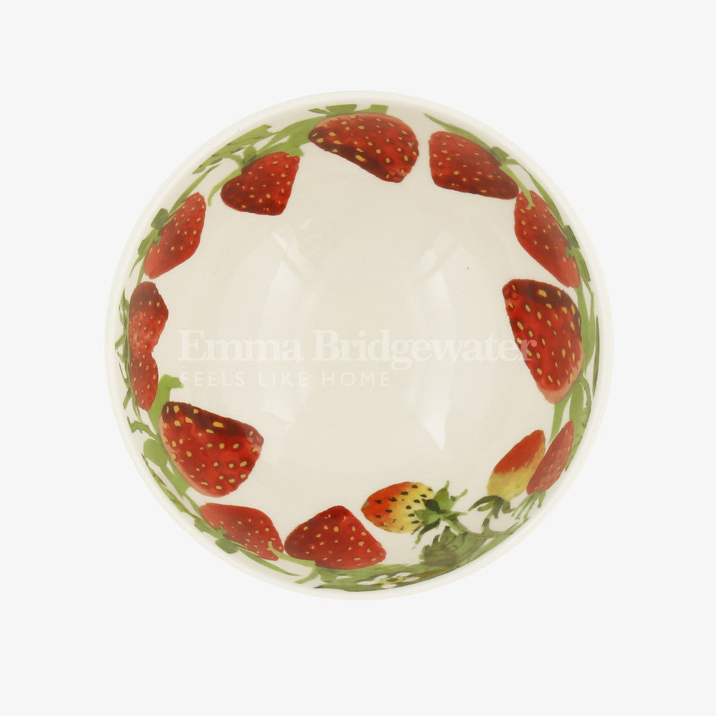 Emma Bridgewater Vegetable Garden Strawberries French bowl. Handmade in England.