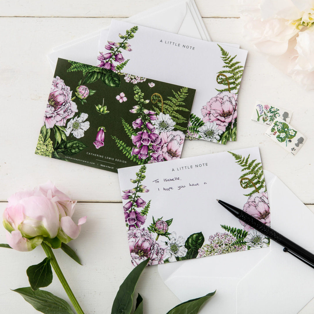 Summer Garden Note Cards - Pack of 6